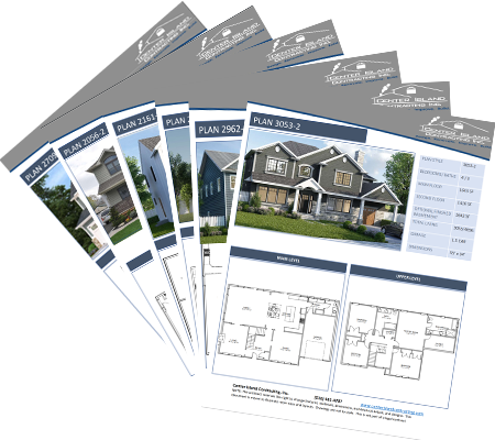 sample plans - we do gut renovation for all new houses built to your customizations!